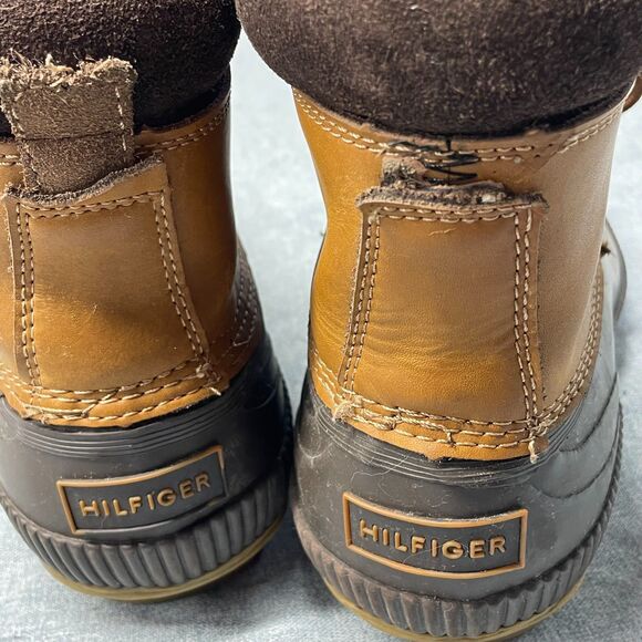 Tommy Hilfiger Charlie Duck Boots Mens Size 9 Brown Leather Waterproof Lace Up main image 7